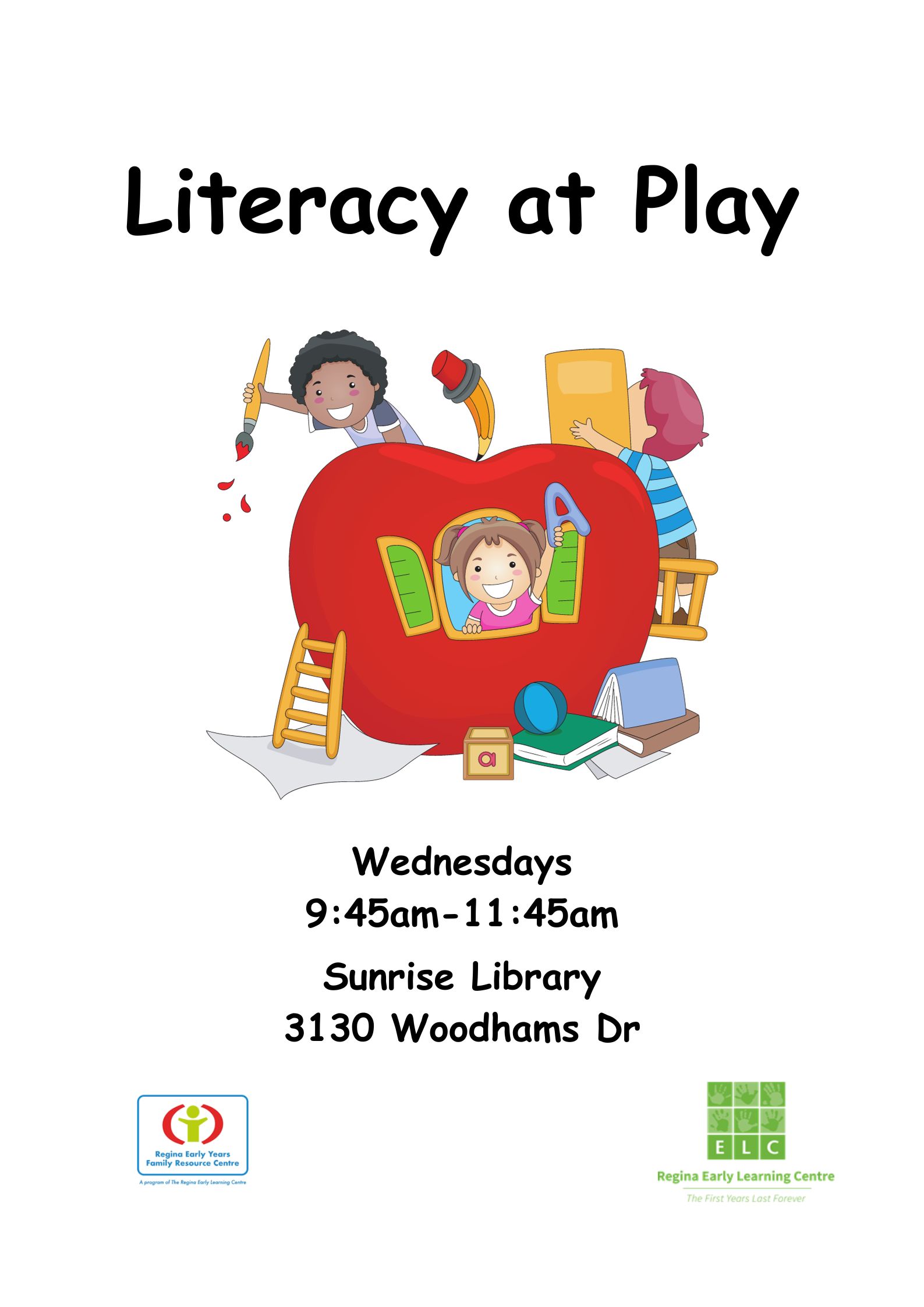 Literacy At Play Drop-in (Sunrise Library) – Regina Early Years Family ...